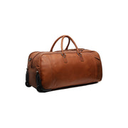 Cognac Leather Weekender Trolley Jayven til Kvinder, detail view 6
