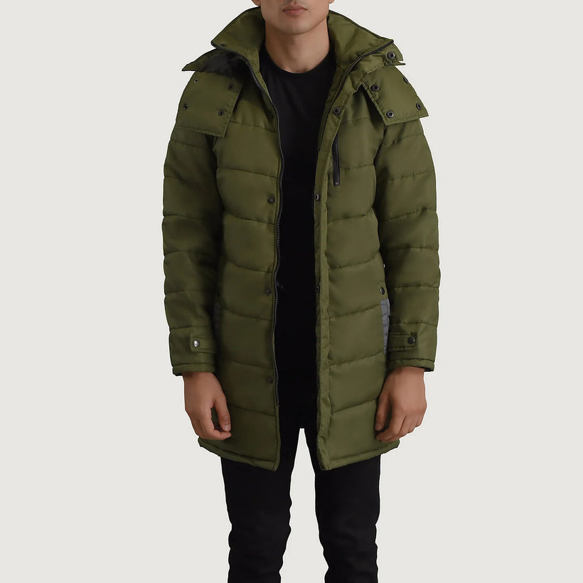 Moore Grøn Hooded Parka til Mænd