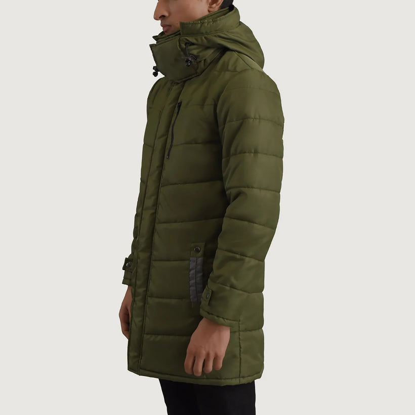 Moore Grøn Hooded Parka til Mænd