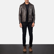 Noah Læder Bikerjakke til Mænd – alternate product view 4