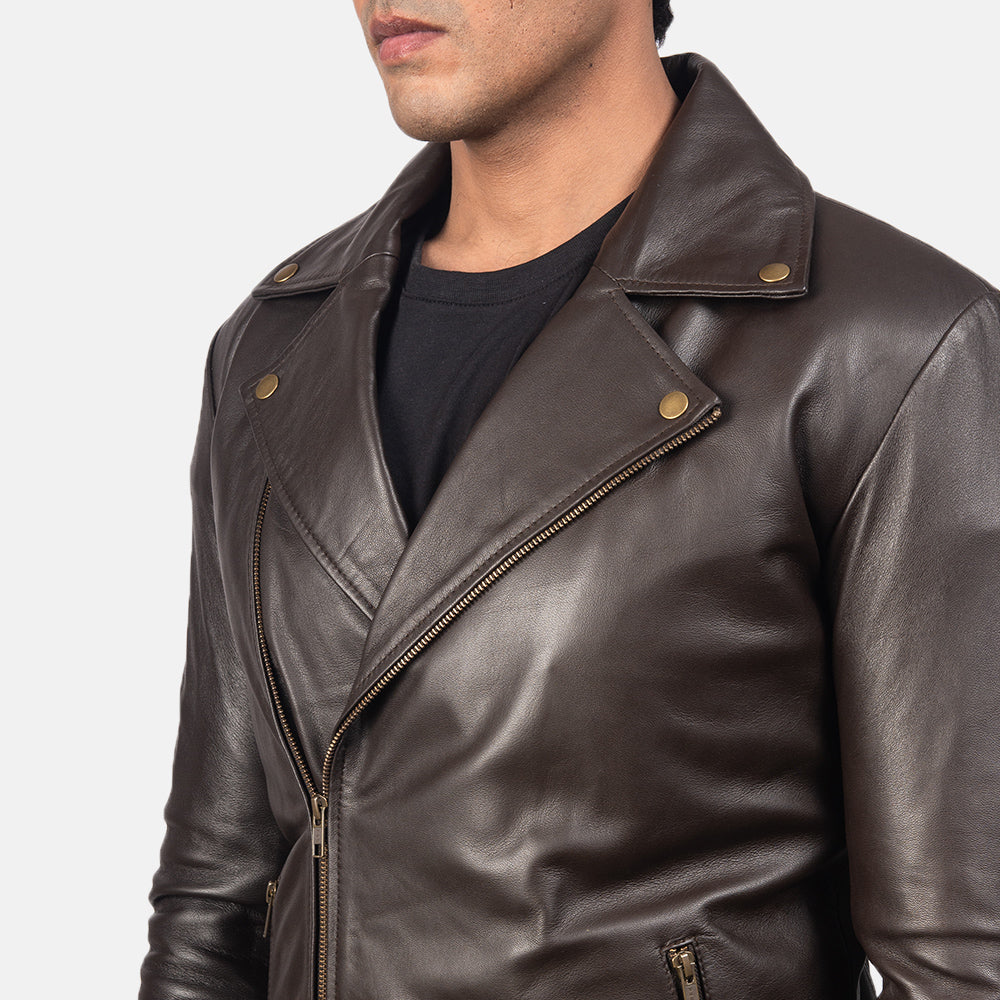 Noah Læder Bikerjakke til Mænd – alternate product view 6