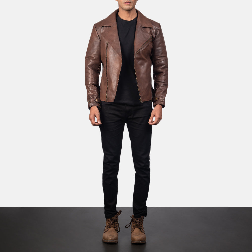 Raiden Læder Bikerjakke til Mænd – alternate product view 4