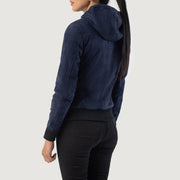 
Rebella Hooded Bomberjakke i Læder til Damer – alternate product view 5