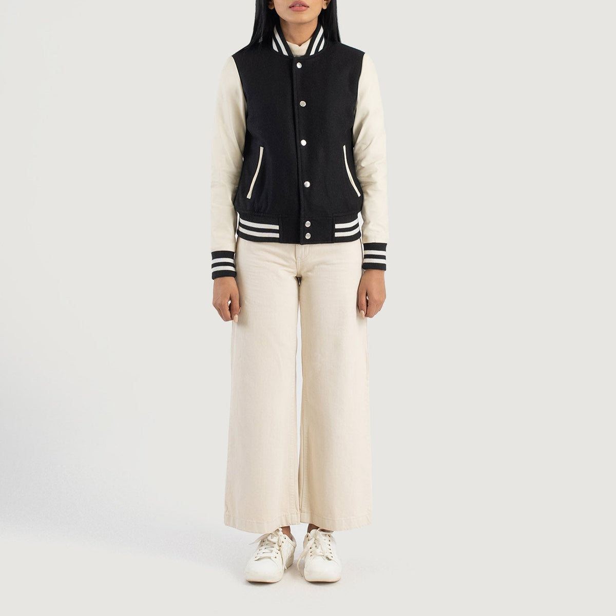 
Savant Varsity Læderjakke til Damer – alternate product view 3