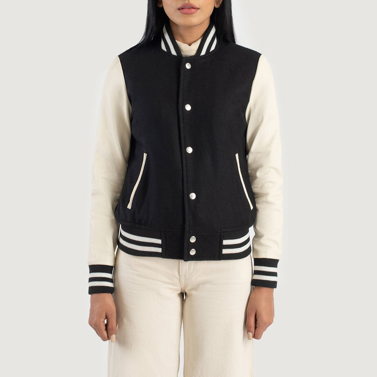 
Savant Varsity Læderjakke til Damer – alternate product view 4