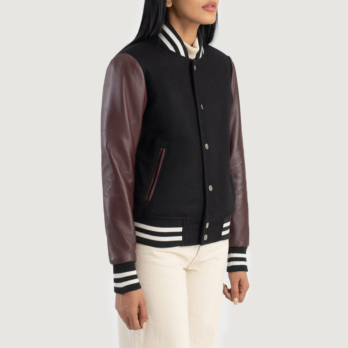 
Savant Varsity Læderjakke til Damer – alternate product view 2