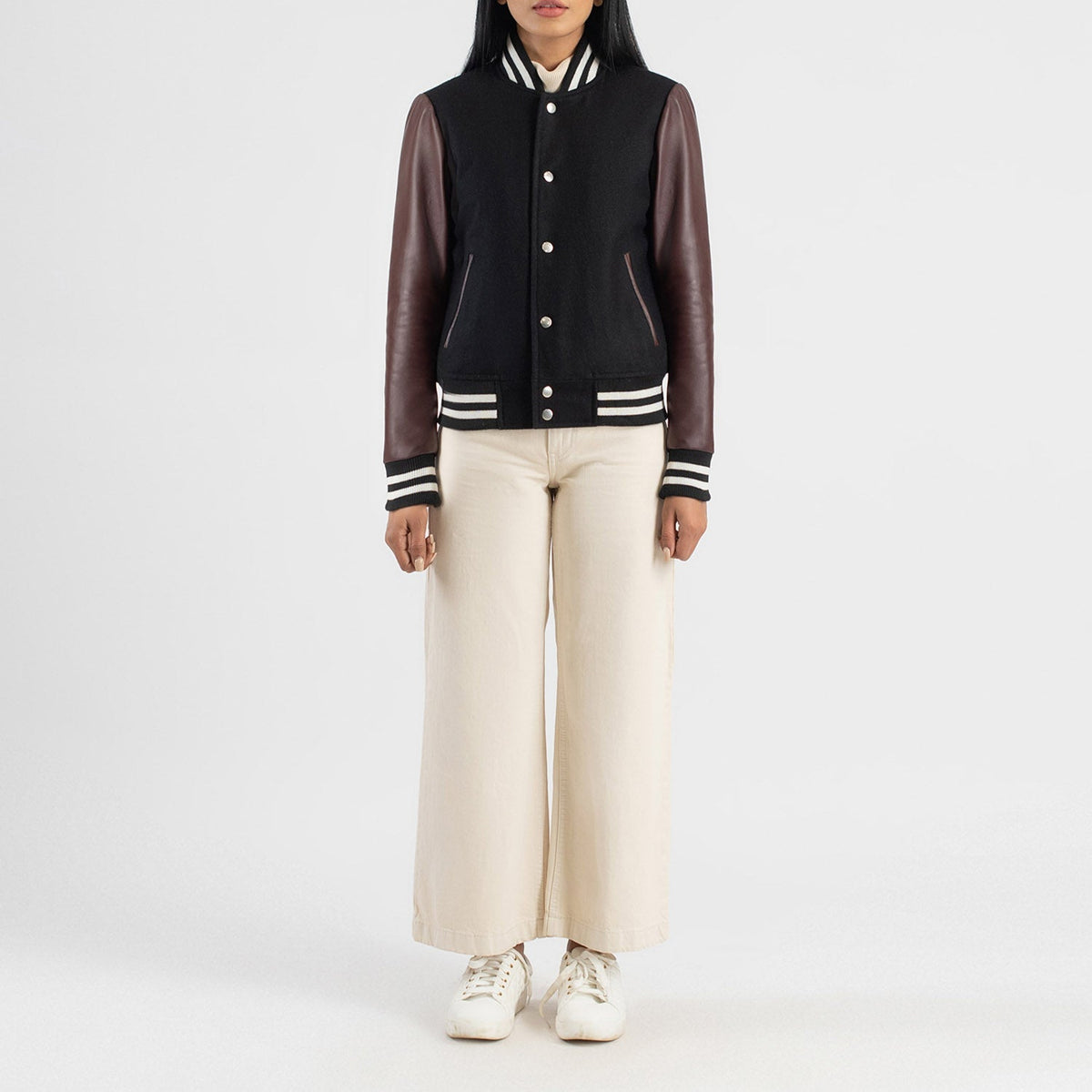 
Savant Varsity Læderjakke til Damer – alternate product view 3