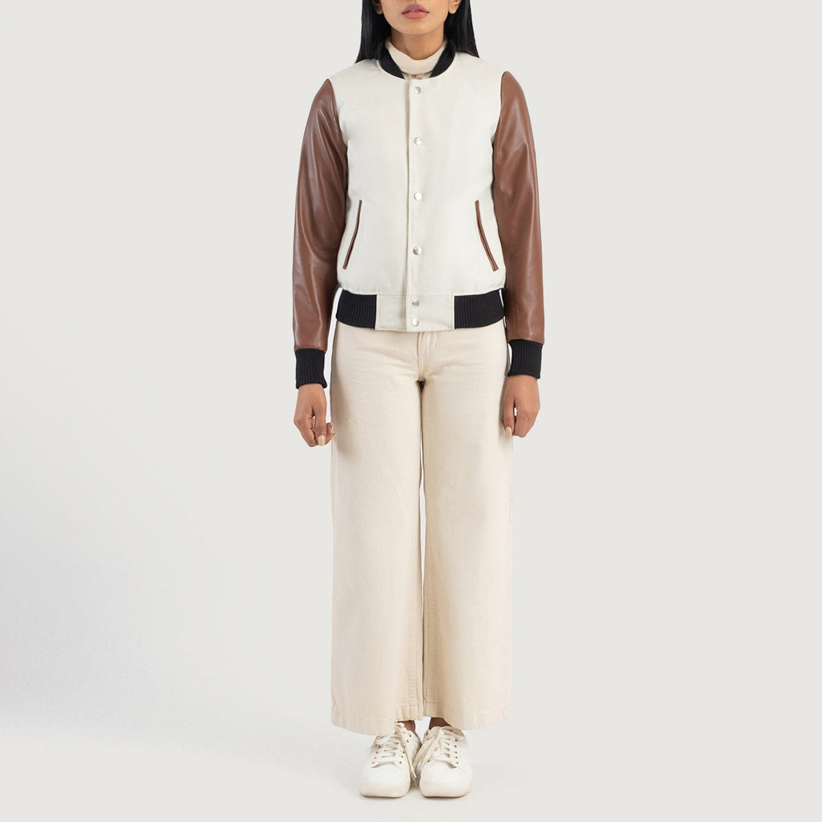 
Savant Varsity Læderjakke til Damer – alternate product view 3
