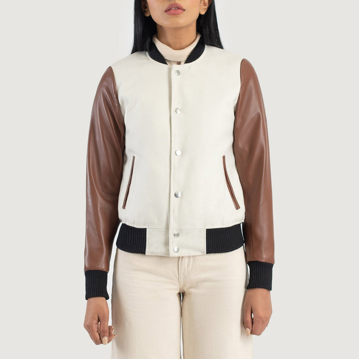 
Savant Varsity Læderjakke til Damer – alternate product view 4