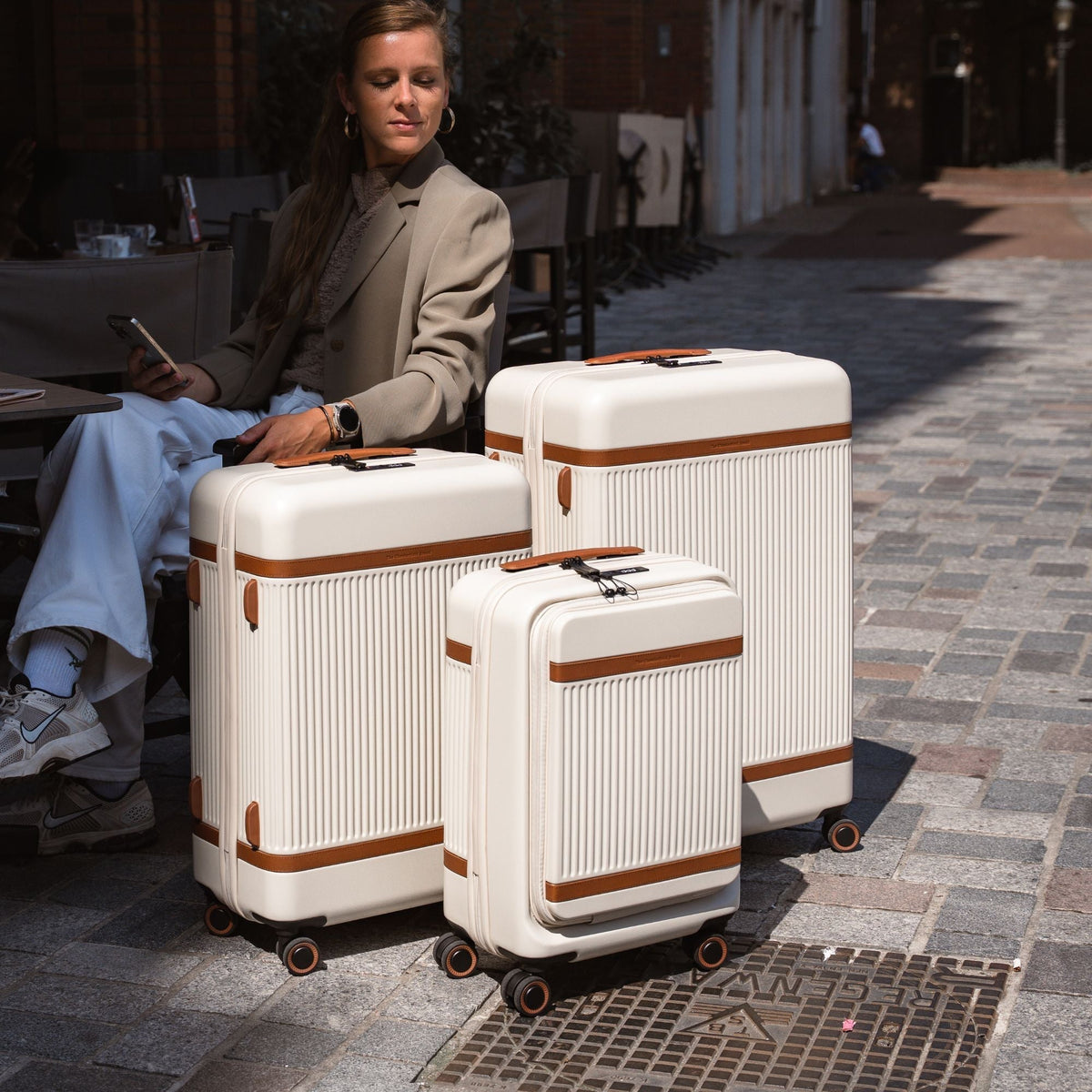 Suitcase Set Front Pocket Zuna til Kvinder – alternate product view 2
