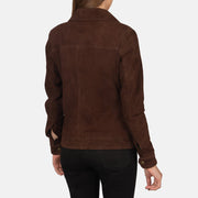 
Suzy Trucker Brun Læderjakke til Damer – alternate product view 5