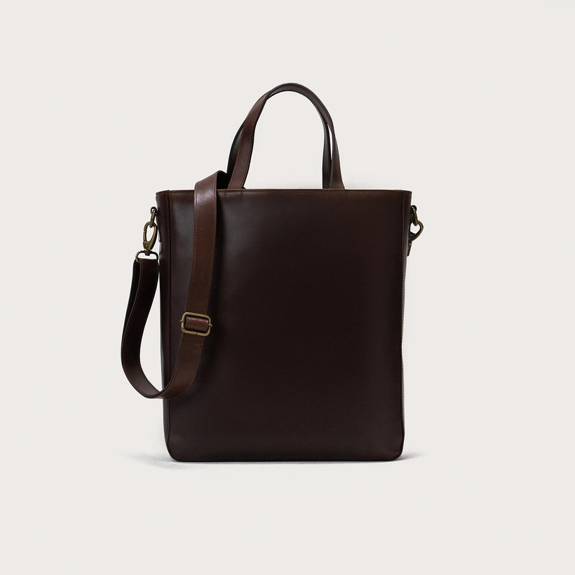 The Poet Tote bag i læder