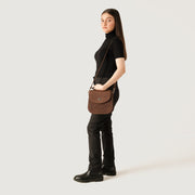 
The Sandra Vintage Lysebrun Leather Saddle Bag – alternate product view 9