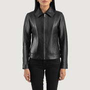 Vixen Classic Collar Læderjakke til Kvinder – alternate product view 4