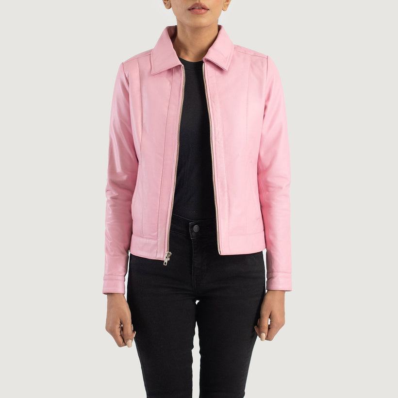 Vixen Classic Collar Læderjakke til Kvinder