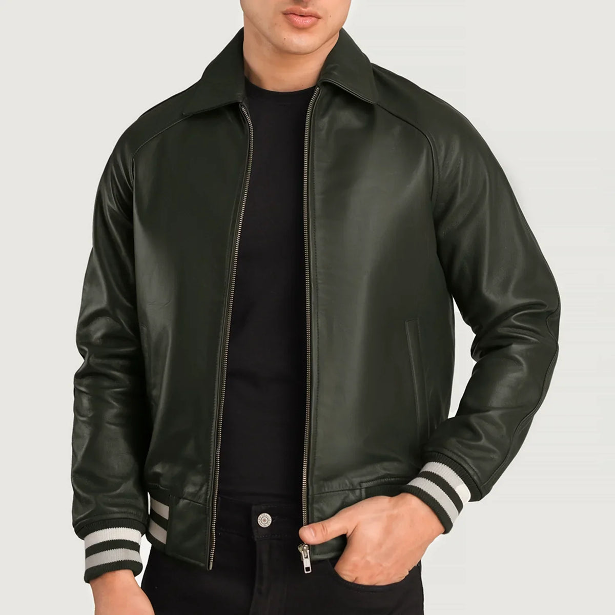 
Walton Varsity Læderjakke til Mænd – alternate product view 3