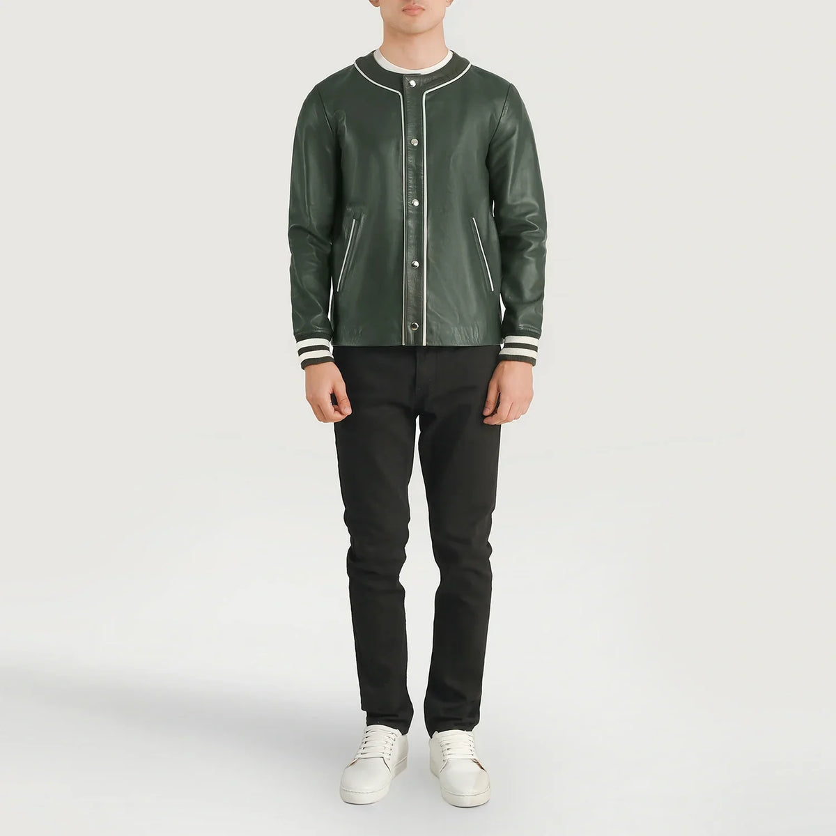 Willis Varsity Læderjakke til Mænd – alternate product view 3