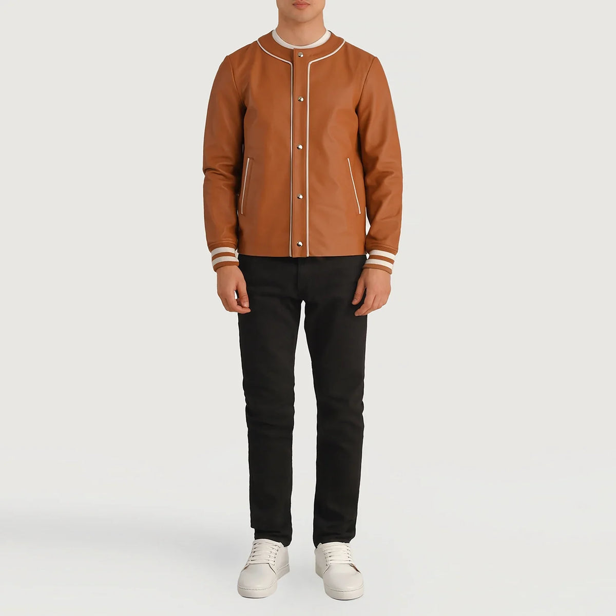 Willis Varsity Læderjakke til Mænd – alternate product view 3