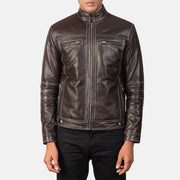 Youngster Læder Bikerjakke til Mænd – alternate product view 4