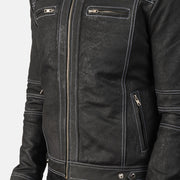 Youngster Læder Bikerjakke til Mænd – alternate product view 6