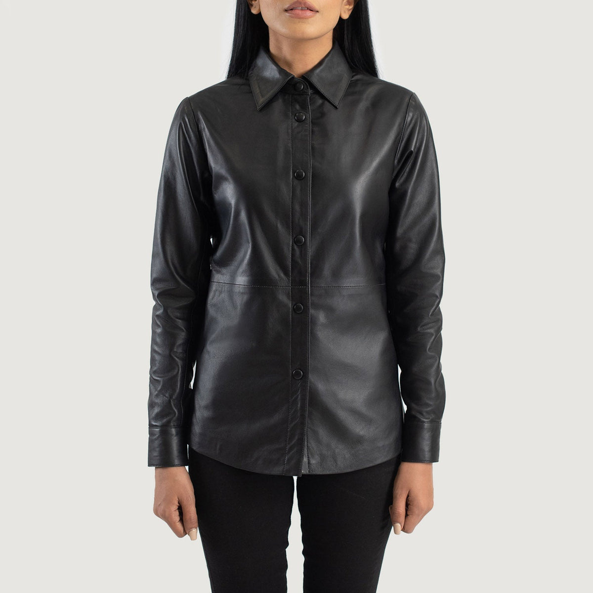 Zenith Shirt Læderjakke til Kvinder – alternate product view 4