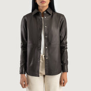 Zenith Shirt Læderjakke til Kvinder – alternate product view 1