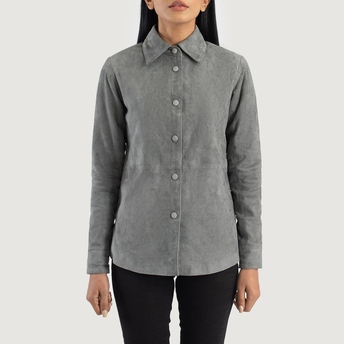 Zenith Shirt Læderjakke til Kvinder – alternate product view 4