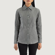 Zenith Shirt Læderjakke til Kvinder – alternate product view 4