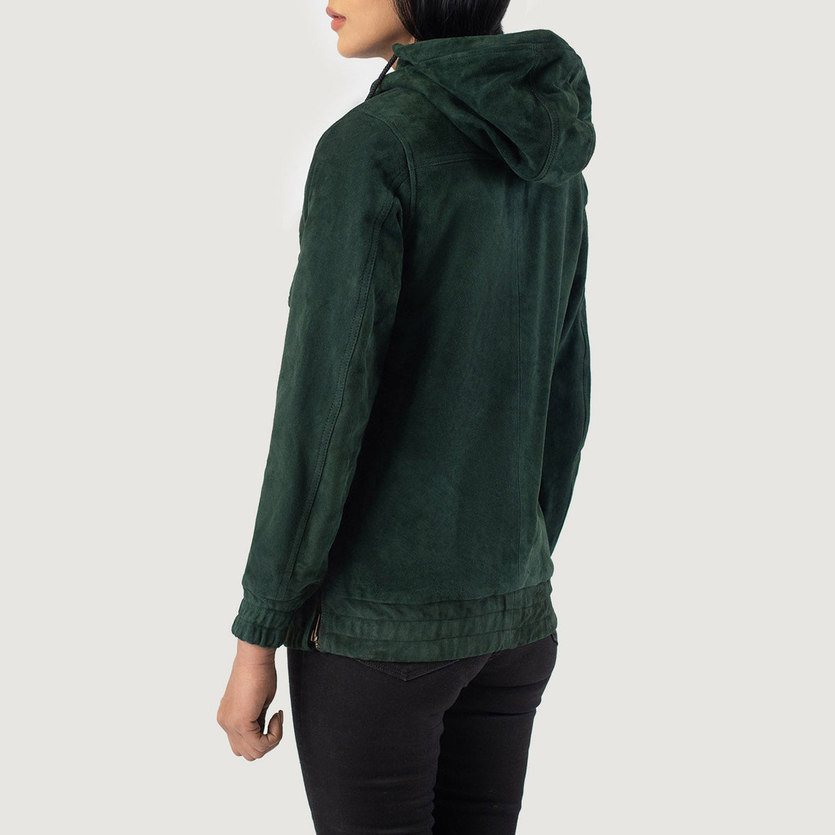 Zest Hooded Pullover Læderjakke til Kvinder – alternate product view 5