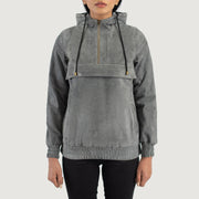 Zest Hooded Pullover Læderjakke til Kvinder – alternate product view 1