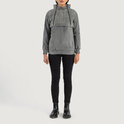 Zest Hooded Pullover Læderjakke til Kvinder – alternate product view 3